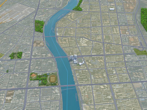 Deyang city Sichuan China 20km 3D मॉडल