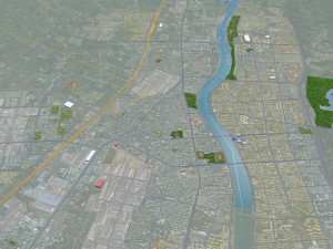 Deyang city Sichuan China 20km 3D मॉडल