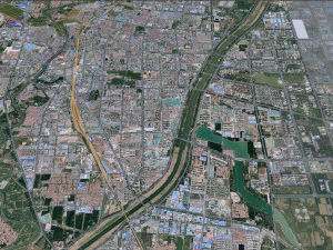 Dezhou city Shandong China 25km 3D Model