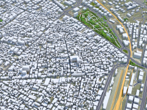 Diyarbakr city Turkey 25km 3D Модель
