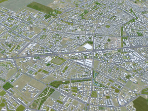 Diyarbakr city Turkey 25km 3D Модель