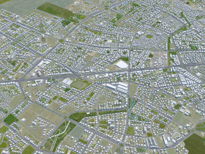 Diyarbakr city Turkey 25km 3D Model