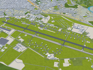 Diyarbakr city Turkey 25km 3D Модель
