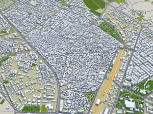 Diyarbakr city Turkey 25km 3D Модель