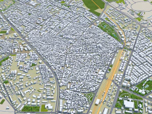 Diyarbakr city Turkey 25km 3D Model