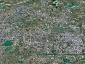 Dongyin city Shandong China 80km Modello 3D