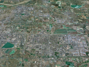 Dongyin city Shandong China 80km 3D Model