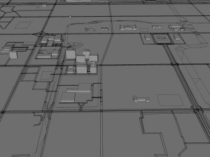 Dongyin city Shandong China 80km Modello 3D