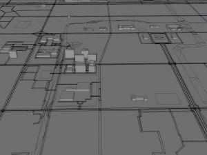 Dongyin city Shandong China 80km 3D Model
