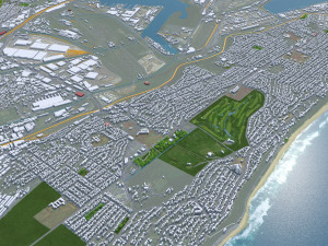 Durban city South Africa 30km Modelo 3D