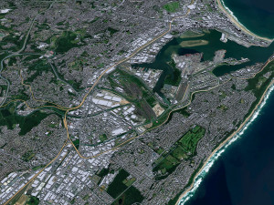 Durban city South Africa 30km Modelo 3D