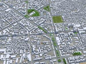 Dushanbe city Tajikistan 25km 3D Model