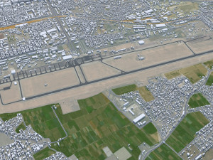 Dushanbe city Tajikistan 25km 3D Model