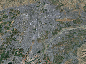 Dushanbe city Tajikistan 25km 3D Model