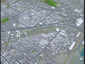 Faisalabad city Pakistan 45km 3D 모델