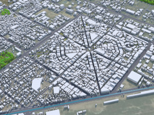 Faisalabad city Pakistan 45km 3D 모델
