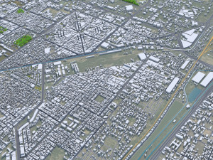Faisalabad city Pakistan 45km 3D 모델
