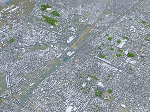 Faisalabad city Pakistan 45km 3D 모델
