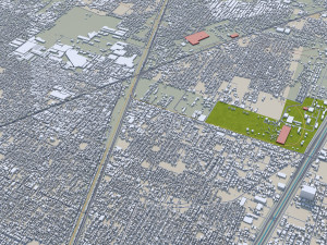 Faisalabad city Pakistan 45km 3D 모델