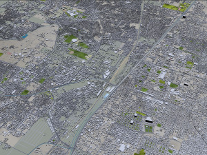 Faisalabad city Pakistan 45km 3D 모델