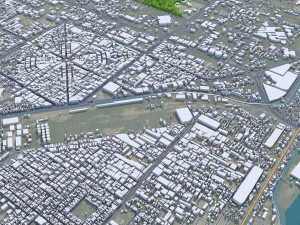 Faisalabad city Pakistan 45km 3D Model