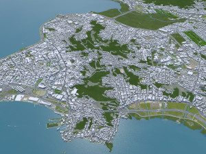 Florianopolis city State of Santa Catarina Brazil 60km Modelo 3D