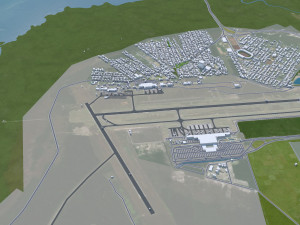 Florianopolis city State of Santa Catarina Brazil 60km Modelo 3D