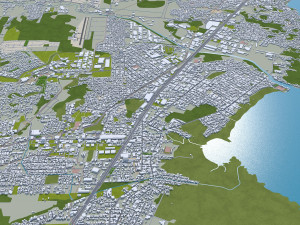 Florianopolis city State of Santa Catarina Brazil 60km Modelo 3D