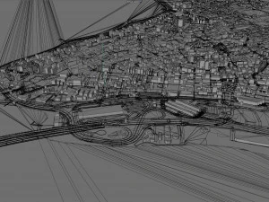 Florianopolis city State of Santa Catarina Brazil 60km 3D Model