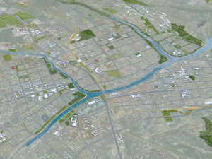 Chifeng Inner city Mongolia China 35km 3D Model