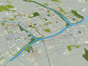 Chifeng Inner city Mongolia China 35km Modelo 3D