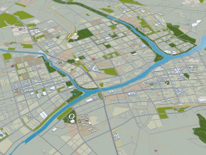Chifeng Inner city Mongolia China 35km 3D Model