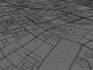 Chifeng Inner city Mongolia China 35km 3D Model