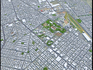 Chihuahua city Mexico 30km 3Dモデル