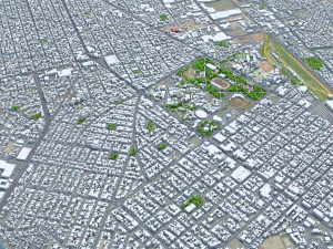 Chihuahua city Mexico 30km 3D Model