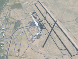 Chihuahua city Mexico 30km 3Dモデル