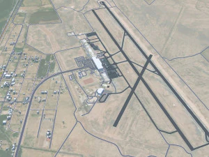 Chihuahua city Mexico 30km 3D Model