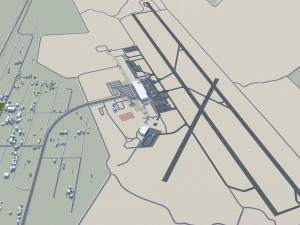 Chihuahua city Mexico 30km 3D Model