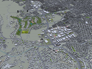 Chihuahua city Mexico 30km 3Dモデル
