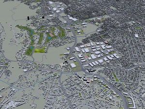 Chihuahua city Mexico 30km 3D Model