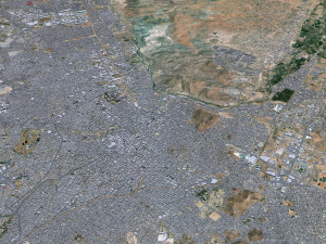 Chihuahua city Mexico 30km 3Dモデル