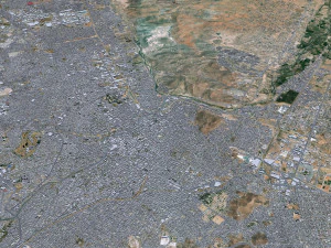 Chihuahua city Mexico 30km 3D Model