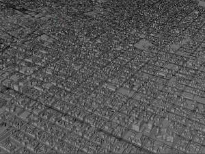 Chihuahua city Mexico 30km 3D Model