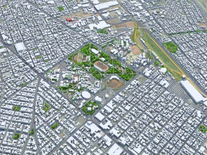 Chihuahua city Mexico 30km 3D Model