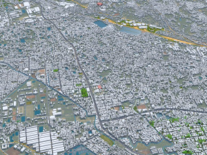 Chittagong city Bangladesh 30km 3D Modell