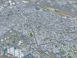 Chittagong city Bangladesh 30km 3D Model