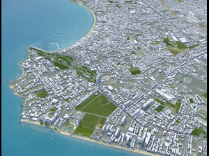 Chon city Buri Thailand 120km 3D Model