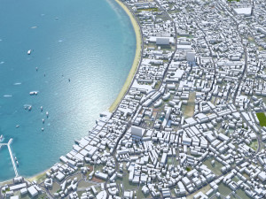 Chon city Buri Thailand 120km 3D Model