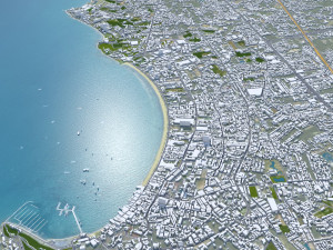 Chon city Buri Thailand 120km 3D Model