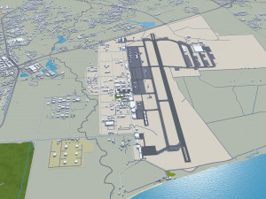 Chon city Buri Thailand 120km 3D Model